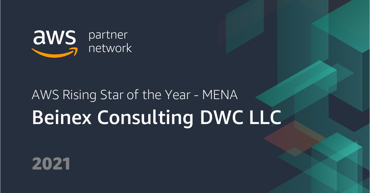 Beinex wins Amazon Web Services 2021 Rising Star Consulting Partner of the Year – MENA Award