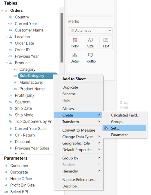 A Guide to Create Sets and Set Actions in Tableau